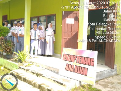 Kunjungan PLT kadisdik pd UNBK 2020