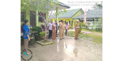 Kunjungan PLT kadisdik pd UNBK 2020