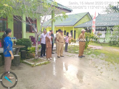 Kunjungan PLT kadisdik pd UNBK 2020