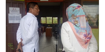 Kunjungan KADIS Pendidikan KALTENG pada UNBK 2019