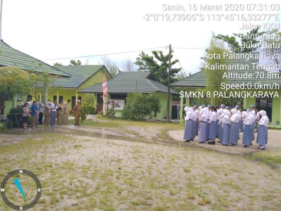 Kunjungan PLT kadisdik pd UNBK 2020