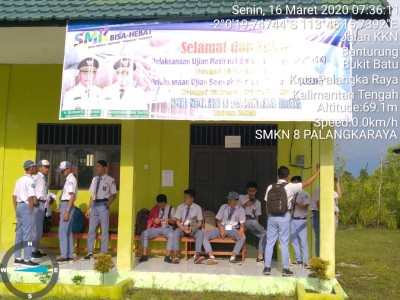 Kunjungan PLT kadisdik pd UNBK 2020